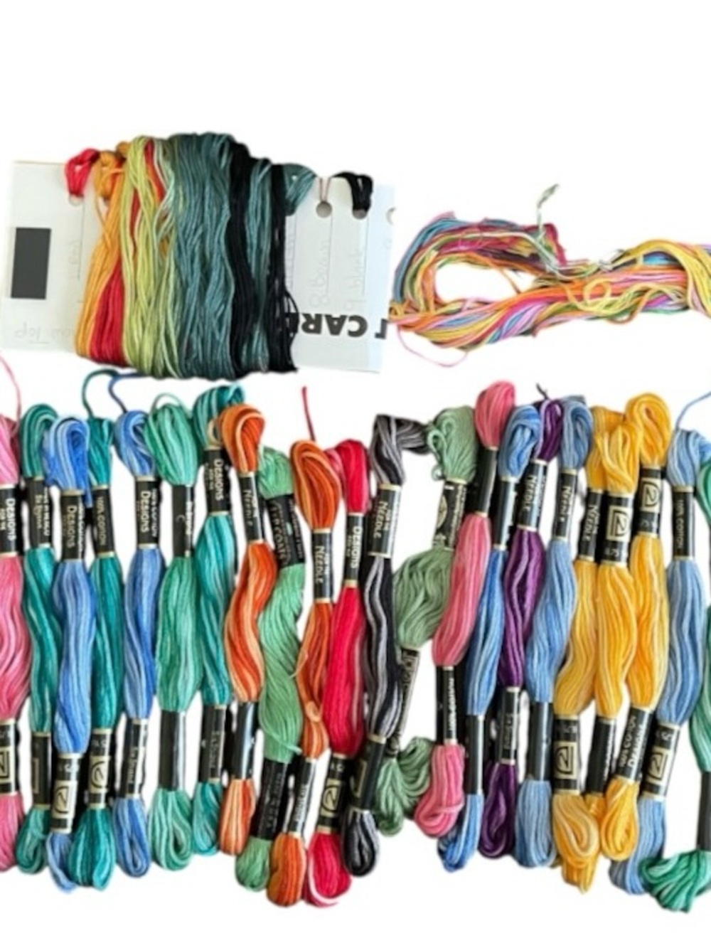 DMC Assorted variegated Six-Strand Embroidery Floss Multicolor 36 Skein Bulk Lot